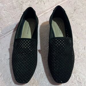 ANTONIO MELANI black slip on loafers size 7.5